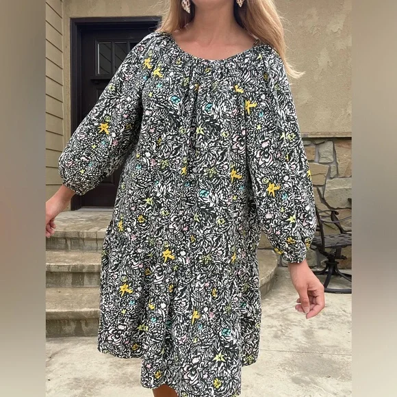 Levi’s hemp boho green peasant dress - Picture 12 of 14